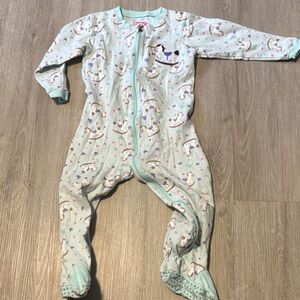 Tuffy Cozy Mint Kids Footie Pajamas